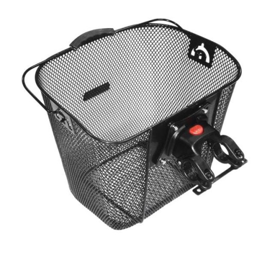 Kosz na kierownicę koszyk metalowy KLIK HT-512 CZARNY