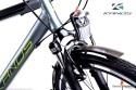 lampa-przód - Rower 28" trekkingowy KANDS TRAVEL-X rama 21" grafitowy - seledynowy R22