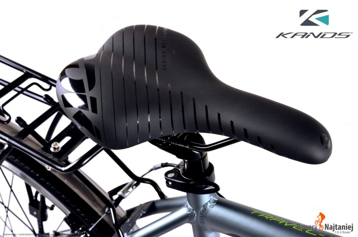 siodełko - Rower 28" trekkingowy KANDS TRAVEL-X rama 21" grafitowy - seledynowy R22