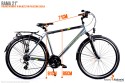 Wymiary - Rower 28" trekkingowy KANDS TRAVEL-X rama 21" grafitowy - seledynowy R22