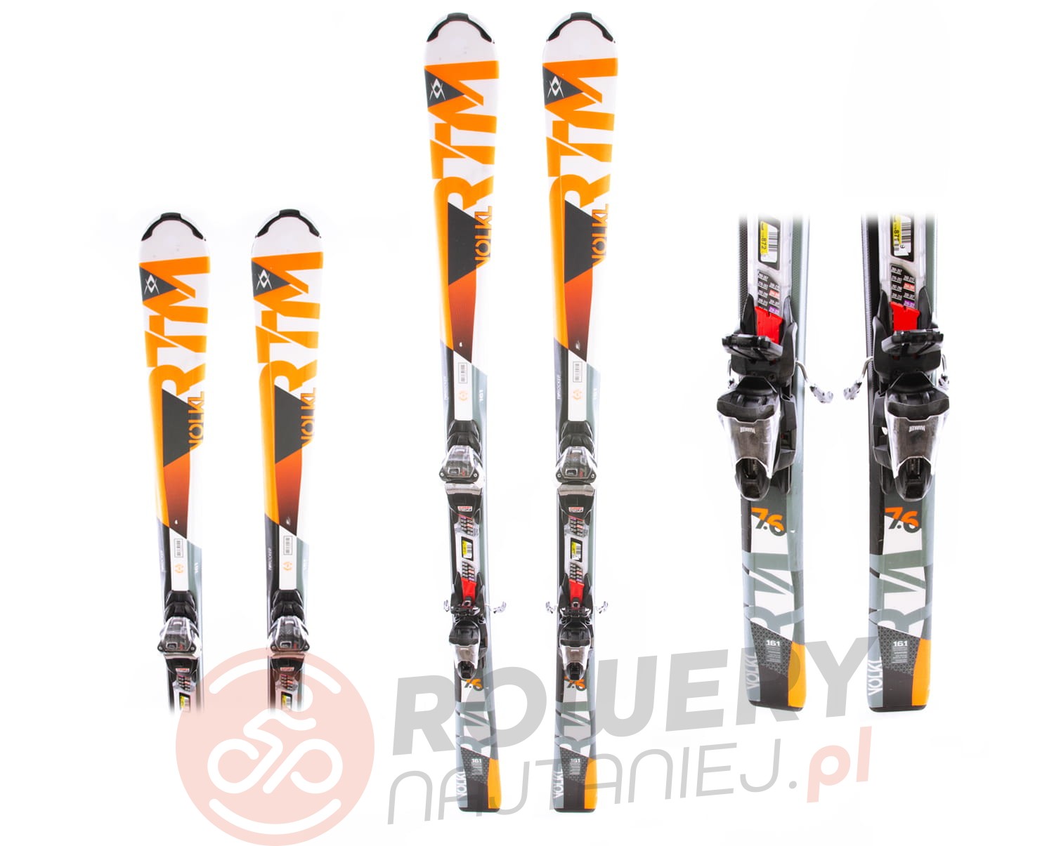 QN2 Narty 161 VOLKL RTM 7.6 ROCKER V37r db STAN Serwis! - Sklep