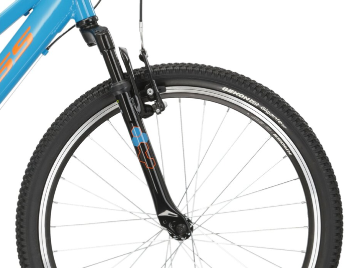 Rower MTB  24" KROSS Hexagon JR 1.0 rama S 12" niebieski pomarańczowy R24
