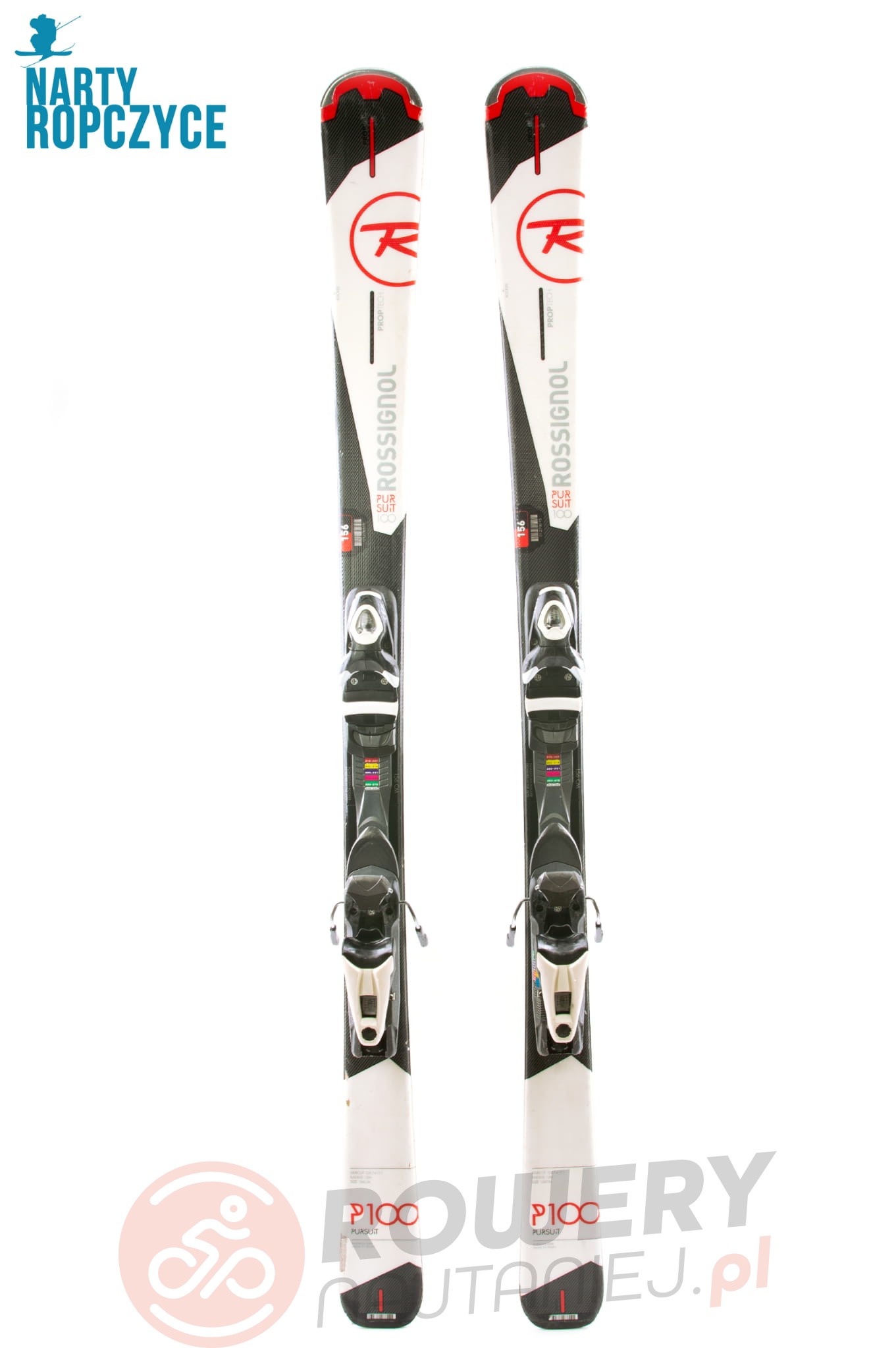 0 NR244 Narty 156 ROSSIGNOL PURSUIT P100 PRO TECH X40 ! db stan