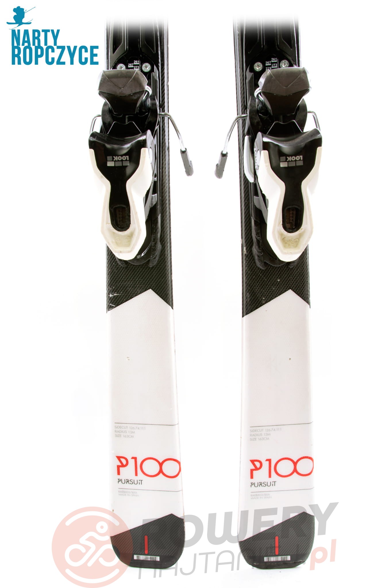 NR244 Narty 163 ROSSIGNOL PURSUIT P100 PRO TECH X40 ! BDB stan