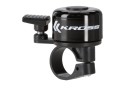 DZWONEK ROWEROWY ALUMINIOWY KROSS MINI BUZZER II CZARNY