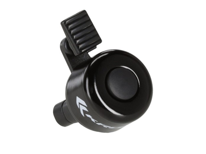 DZWONEK ROWEROWY ALUMINIOWY KROSS MINI BUZZER II CZARNY