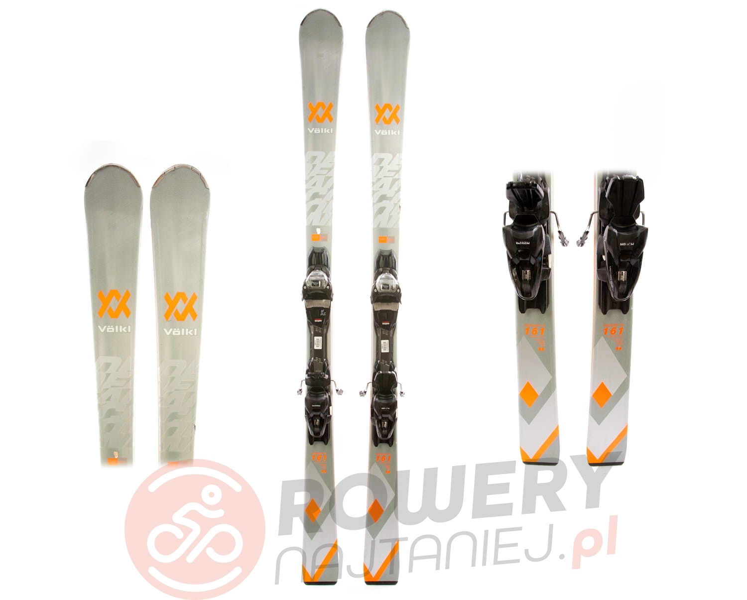 0 NR25 Narty 161 Volkl DEACON 75 H55 BDB stan GRIP WALK SERWIS