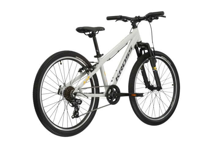 Rower dziecięcy 24" KROSS DUST JR 1.0 rama M 12" szary czarny R24