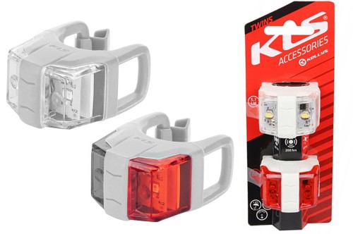 allegro_Komplet Lampek przód i tył KELLYS TWINS II miętowy biały.jpg