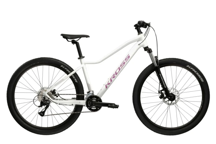 Rower MTB 27.5" KROSS LEA 3.0 rama M 17" biały - różowy R26