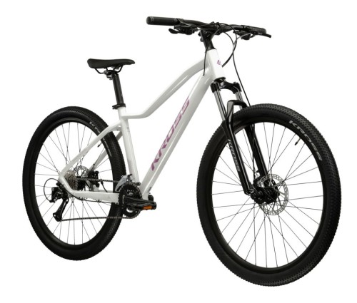 Rower MTB 27.5" KROSS LEA 3.0 rama M 17" biały - różowy R26
