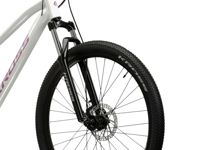 Rower MTB 27.5" KROSS LEA 3.0 rama M 17" biały - różowy R26