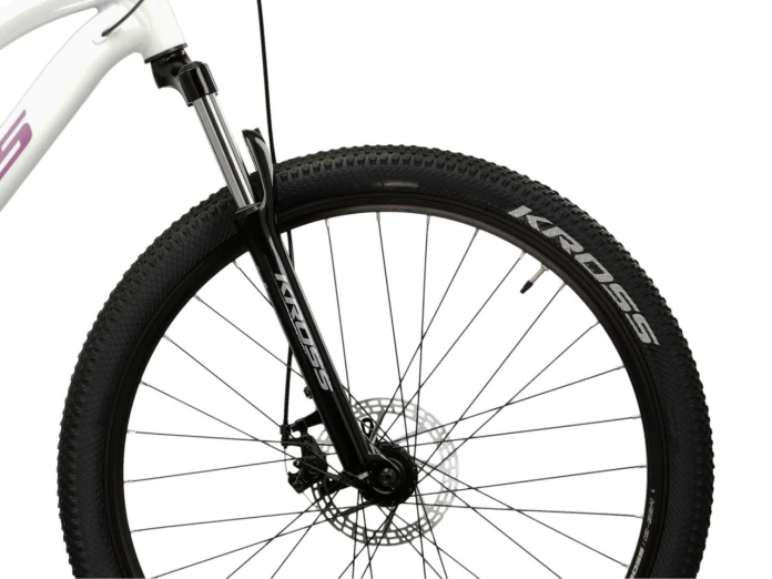 Rower MTB 27.5" KROSS LEA 3.0 rama M 17" biały - różowy R26