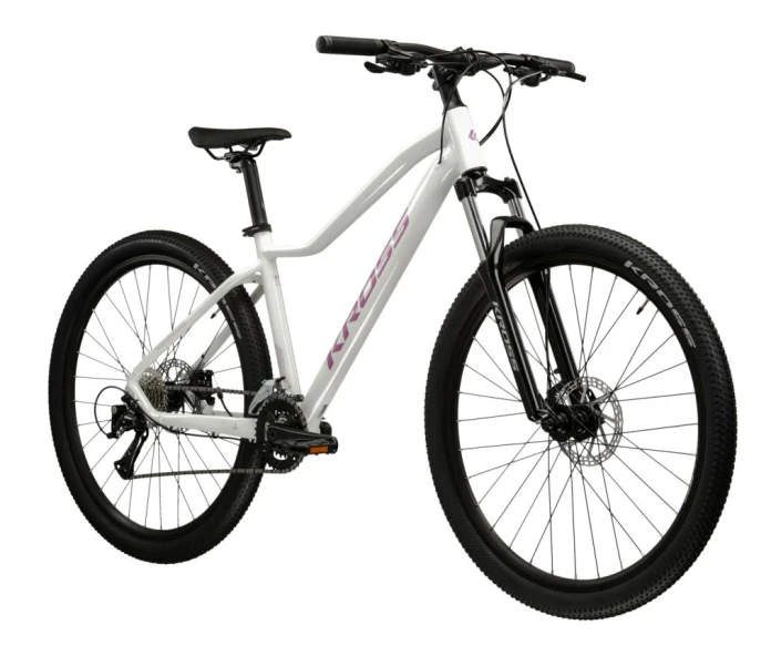 Rower MTB 27.5" KROSS LEA 5.0 rama S 14" biały - różowy R26