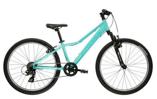 Rower dziecięcy 24" KROSS LEA JR seledynowy - zielony R26