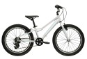 Rower dziecięcy 20" KROSS LEA MINI 1.0 srebrny - turkusowy R26