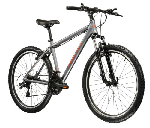 Rower MTB 26" KROSS HEXAGON 1.0 rama S 17" grafitowy - pomarańczowy R26